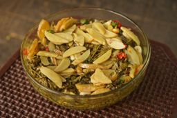 ဗေဒါရွှေကြာ လက်ဖက်နှပ် ပဲကြော်