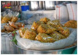 ဗေဒါရွှေကြာ လက်ဖက်နှပ် ပဲကြော်