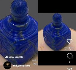 قنينة  الزيوت العطرية من حجر اللازورد