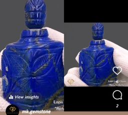 قنينة  الزيوت العطرية من حجر اللازورد