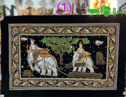 Yoe Yar Zay_ရွှေချည်ထိုး ပန်းချီကား (size သေး)