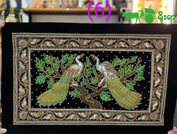 Yoe Yar Zay_ရွှေချည်ထိုး ပန်းချီကား (size သေး)