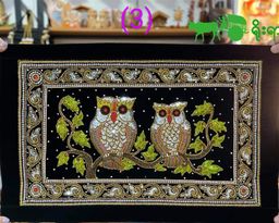 Yoe Yar Zay_ရွှေချည်ထိုး ပန်းချီကား (size သေး)