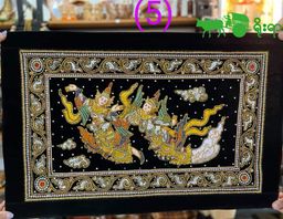 Yoe Yar Zay_ရွှေချည်ထိုး ပန်းချီကား (size သေး)