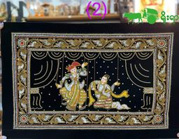 Yoe Yar Zay_ရွှေချည်ထိုး ပန်းချီကား (size သေး)