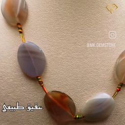 قلادة عقيق جزعي