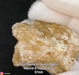 تورمالين الكوارتز ماتريكس خام