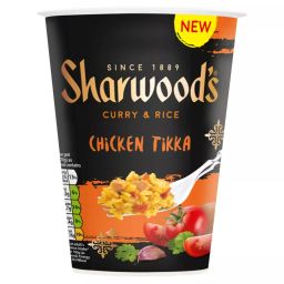 Sharwoods chicken tikka rice pot 70g BBE 03/08/24 no vat a unit