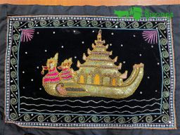 Yoe Yar Zay_ရွှေချည်ထိုး ပန်းချီကား (size သေး)