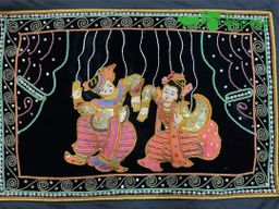 Yoe Yar Zay_ရွှေချည်ထိုး ပန်းချီကား (size သေး)