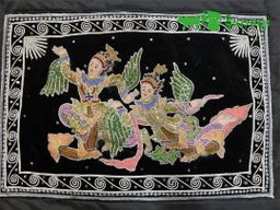 Yoe Yar Zay_ရွှေချည်ထိုး ပန်းချီကား (size သေး)