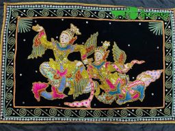 Yoe Yar Zay_ရွှေချည်ထိုး ပန်းချီကား (size သေး)