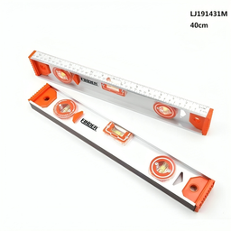 Finder 40cm - 400mm 15 Inch Metallic Spirit Level - Sliver & Orange