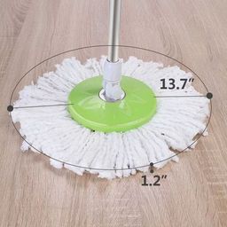 Green- 360 Spin Mop & Bucket System with Microfiber Head