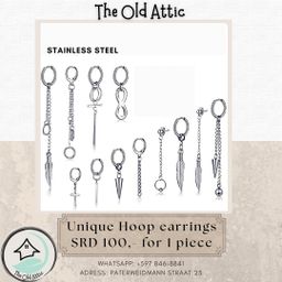 Unique hoop earrings 