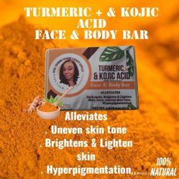 Turmeric & kojic Acid Face & body soap