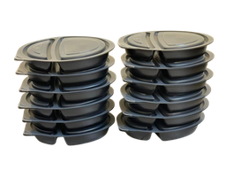 2 Compartment with Lids 