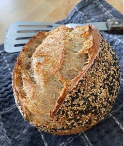 Sesame Sourdough Bread