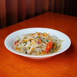 Bean Sprout with Salted Fish