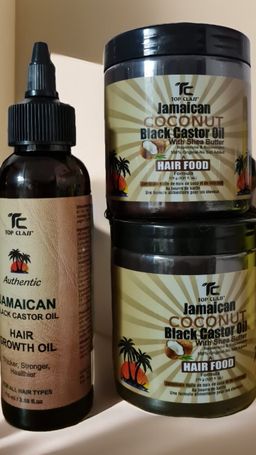 Jamaican black castor oil hair food