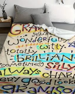 Personalized blanket "grandson"