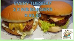 Every Tuesday Rib Burgers X 2