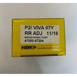 NBK 1pc Perodua Viva 07Y RR Adj 11/16 Brake wheel pump PW47550-97204