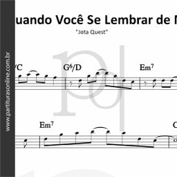 Pra Quando Você Se Lembrar de Mim • Jota Quest