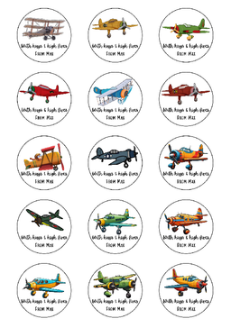 Personalised Colour Occasion Stickers