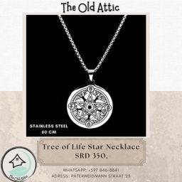 Tree of life star necklace 