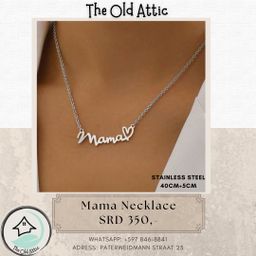 Silver mama necklace 