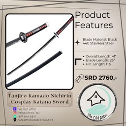 Tanjiro kamado nichirin cosplay 