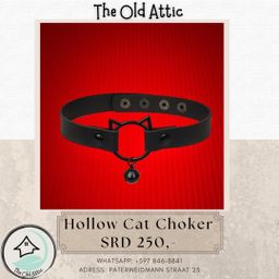 Hollow cat choker 