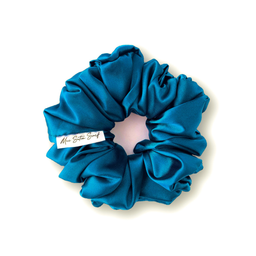 Mega Teal Smoothie Satin Scrunchie