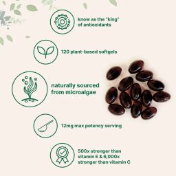 Astaxanthin 12mg, 120 softgels