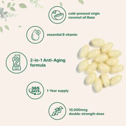 Biotin with Hyaluronic Acid Softgel, 365 counts