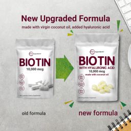 Biotin with Hyaluronic Acid Softgel, 365 counts