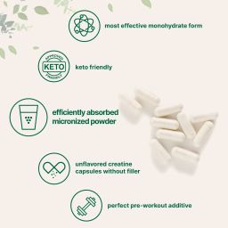 Creatine Monohydrate Capsules, 500 counts