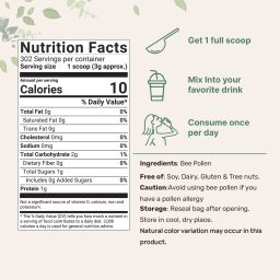 Fresh Bee Pollen Whole Granules, 2 Pounds