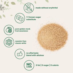 Golden Monk Fruit Sweetener – Without Erythritol
