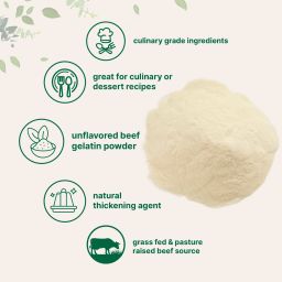 Grass-Fed Beef Gelatin Powder - Unflavored