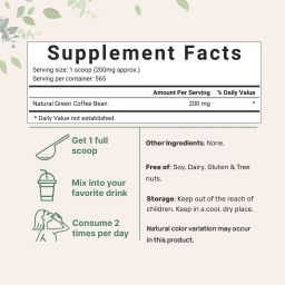 Green Coffee Bean Powder, 4oz