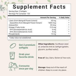 Lutein & Zeaxanthin Softgels, 240 count