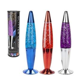 Cosmic bullet shaped glitter lava lamp random colour 