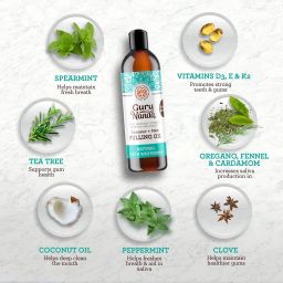 COCOMINT PULLING OIL WITH 7 ESSENTIAL OILS & VITAMINS D3, E & K2 (MICKEY D FORMULA) - 8 OZ