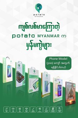 Potato Myanmar_Phone Tempered Glass