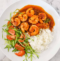 Sambal Udang With Rice