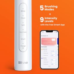 Bitvae Smart S2 Electric Toothbrush with 8 Heads for 2 Years