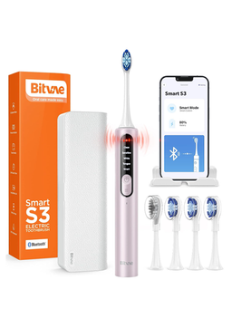Bitvae Smart S3 Sonic Electric Toothbrush, 180-Day Battery Life, Travel Case
