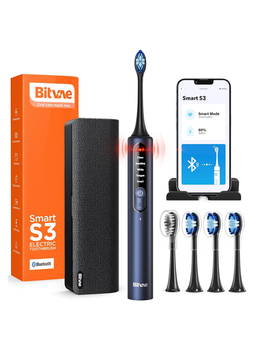 Bitvae Smart S3 Sonic Electric Toothbrush, 180-Day Battery Life, Travel Case